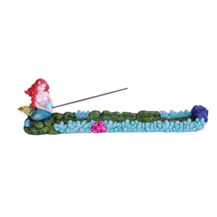 10.7" Mermaid Stick Incense Burner