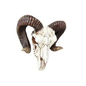 11" Ram Skull Statue