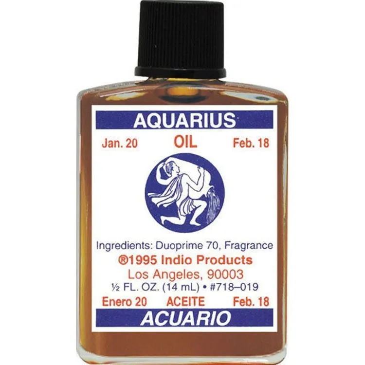 1/2 oz Indio Zodiac Oil - Aquarius