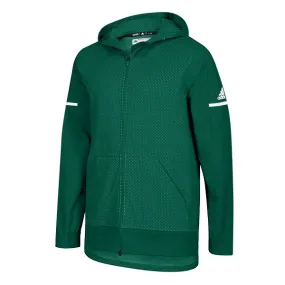 adidas Men's Dark Green/White Squad Jacket