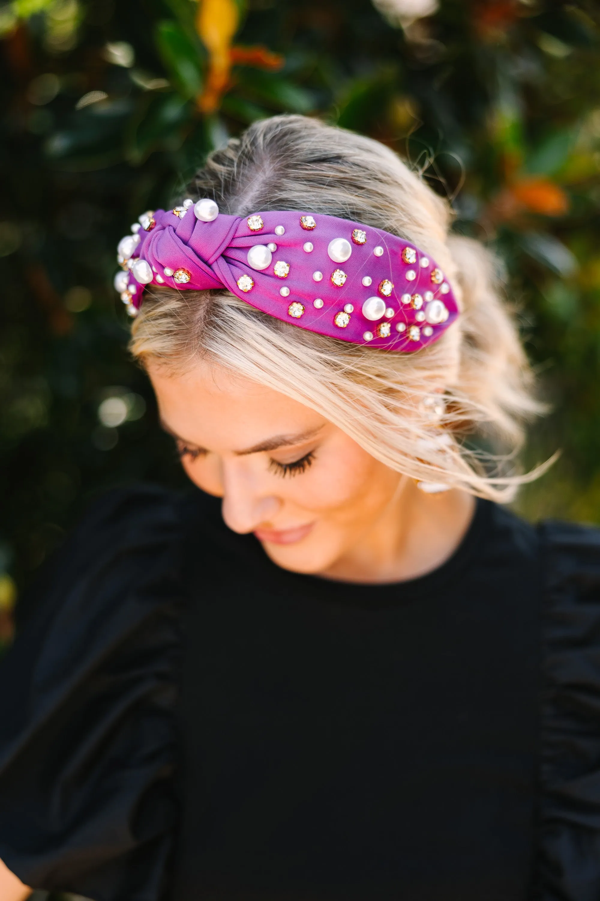 All In Purple Embellished Headband