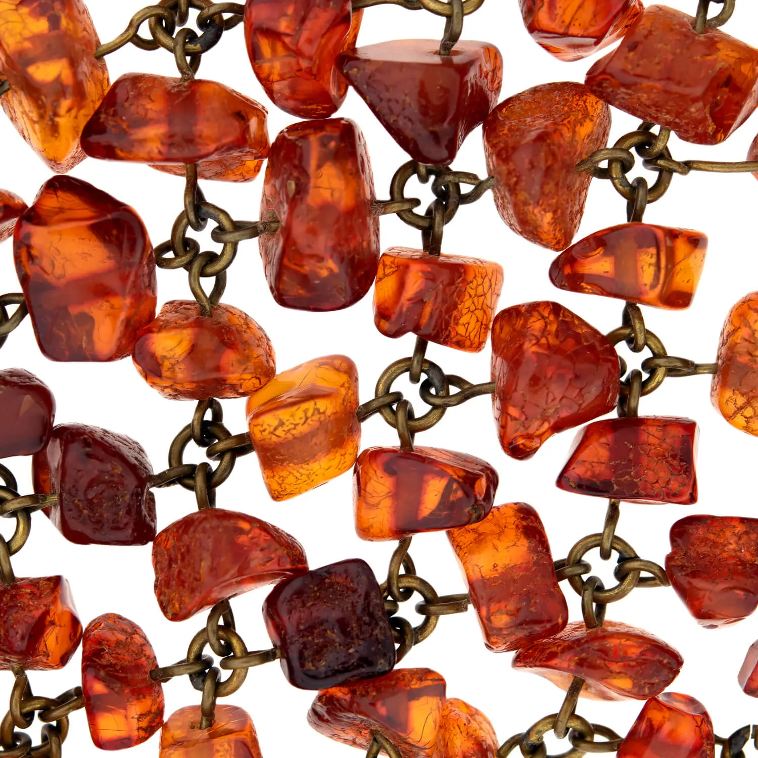 Art Deco Amber Festoon Collar Necklace