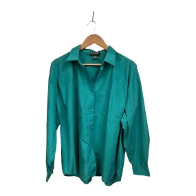 Blouse Long Sleeve By Cmb In Green, Size: 3x