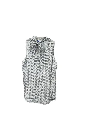 Blouse Sleeveless By Apt 9 In Black & White, Size: S