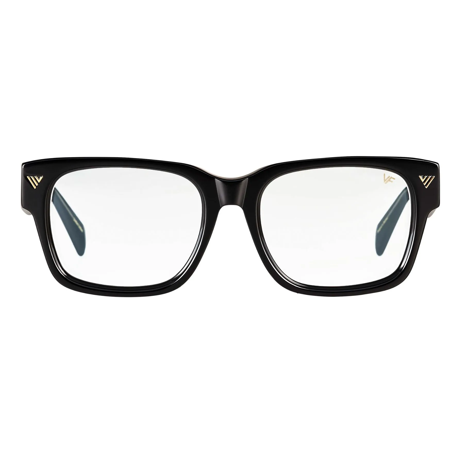 Bowie XL Black and Clear Acetate