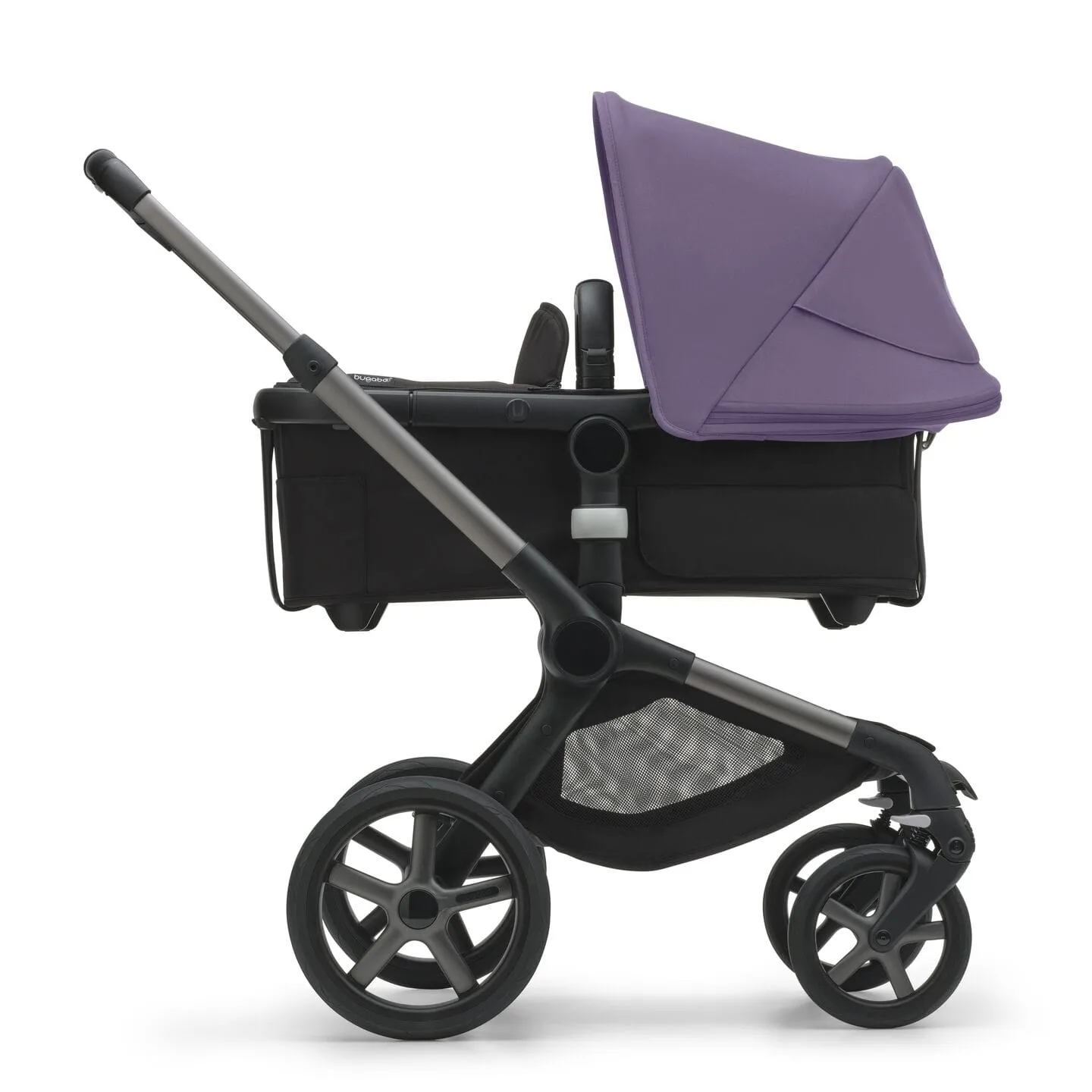 Bugaboo Fox 5, Pebble 360 and Base Travel System - Graphite/Midnight Black/Astro Purple