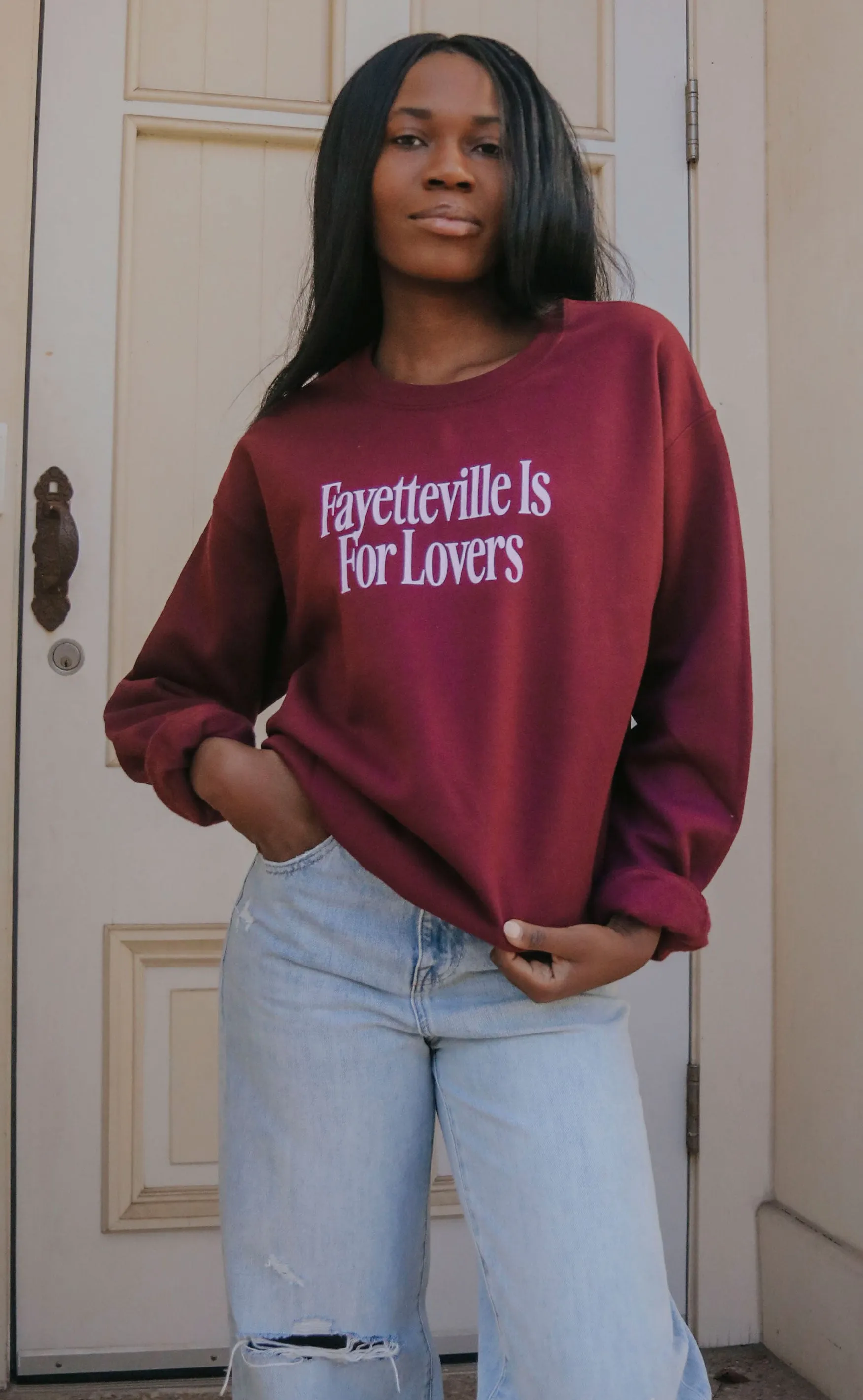 charlie southern: fayetteville is for lovers sweatshirt