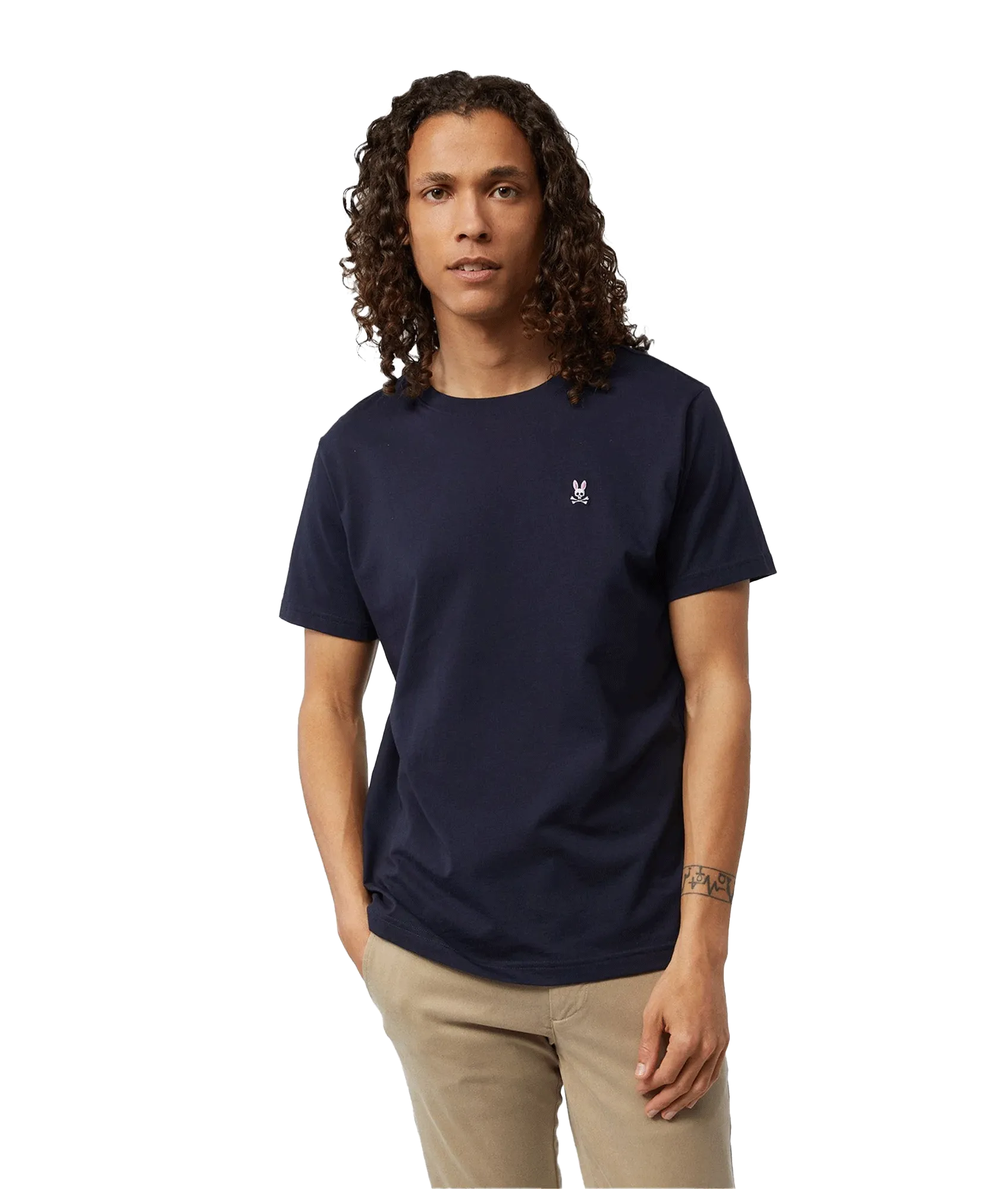 Classic Crew Neck Tee - Navy