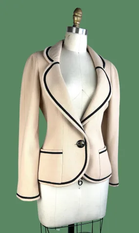 COCO CHANEL Boutique Vintage 90s Ivory Jacket Small