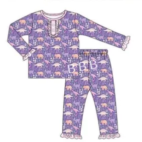 Dino Girls Jammies - IN STOCK