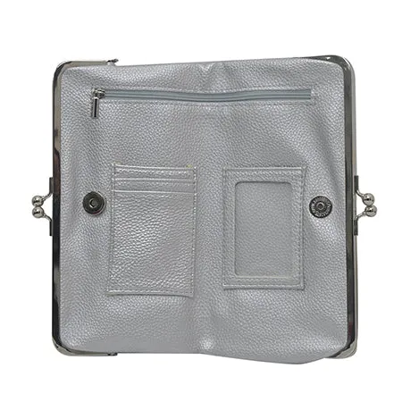 Double Frame Silver NGIL Vintage Style Wallet