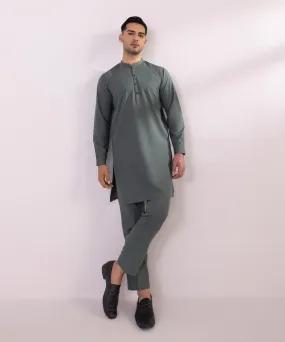 Embroidered Wash & Wear Suit