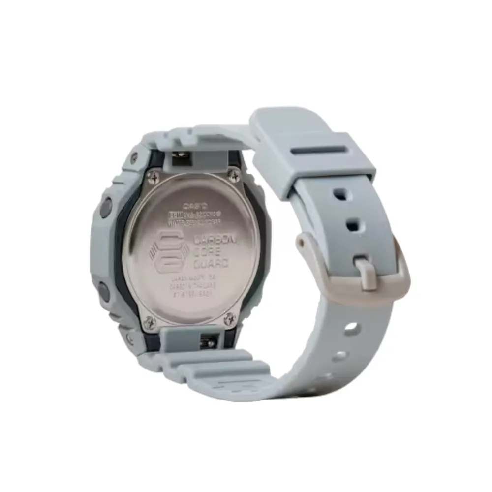 G-Shock Women's Analog-Digital Gray with Purple Dial, GMAS2100NC8A