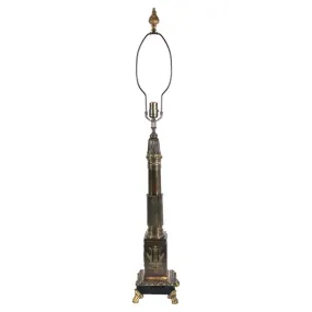 Grand Tour Style Neolcassical Bronze Table Lamp