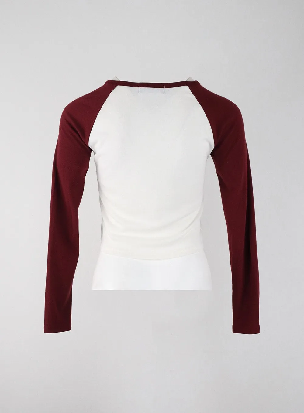 Graphic Two-Toned Long Sleeve Top IJ402