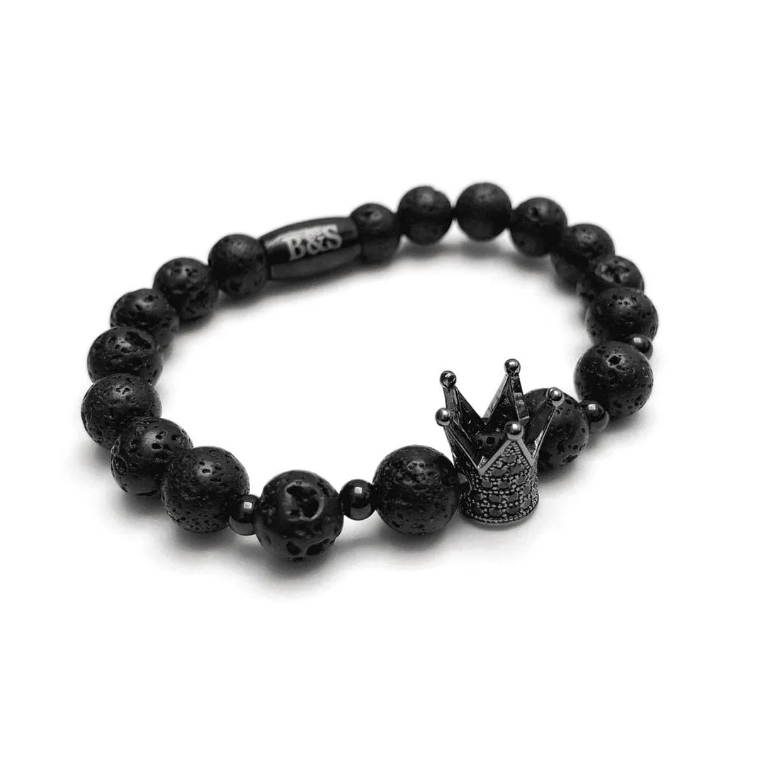 Gun Black Crown with Lava Stones