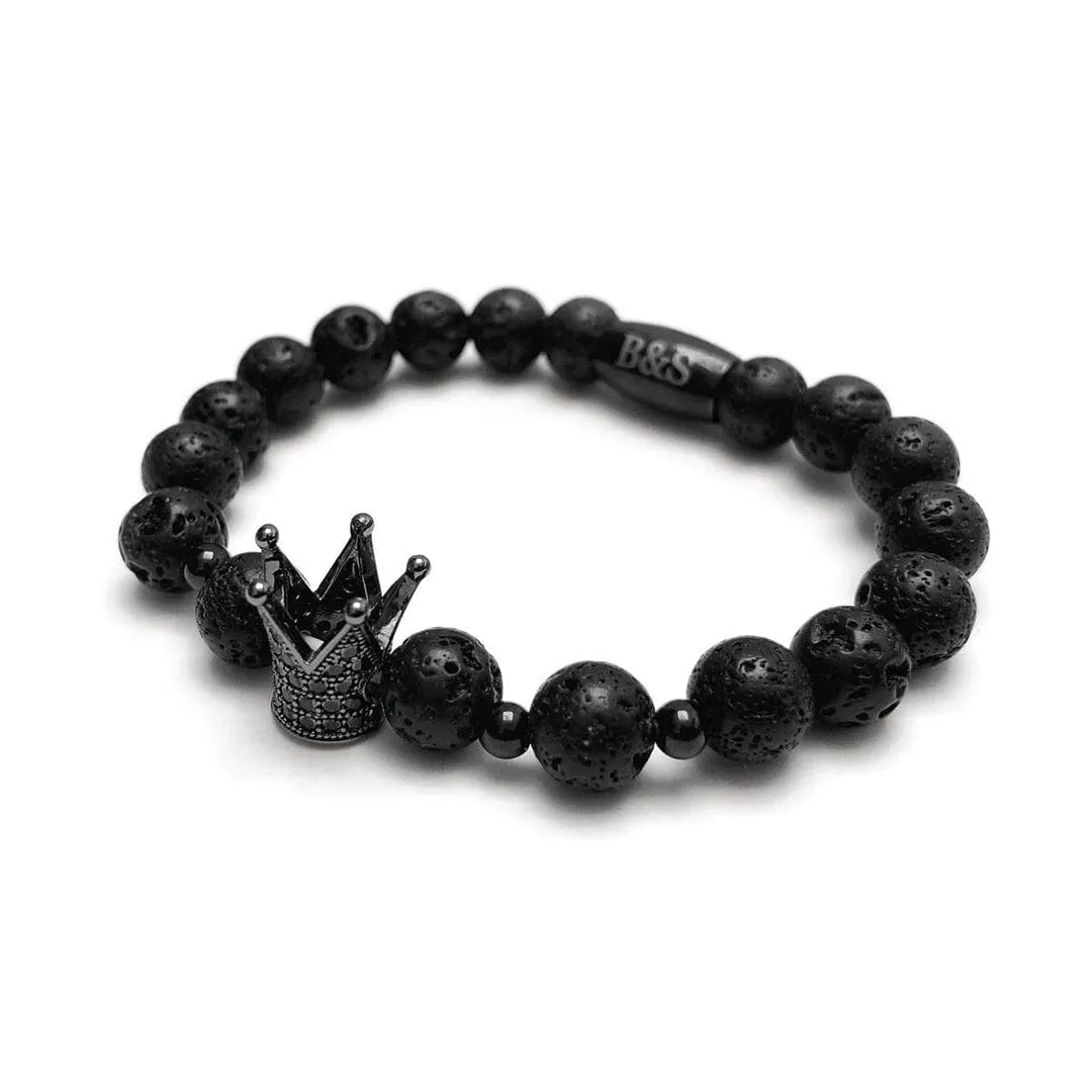 Gun Black Crown with Lava Stones