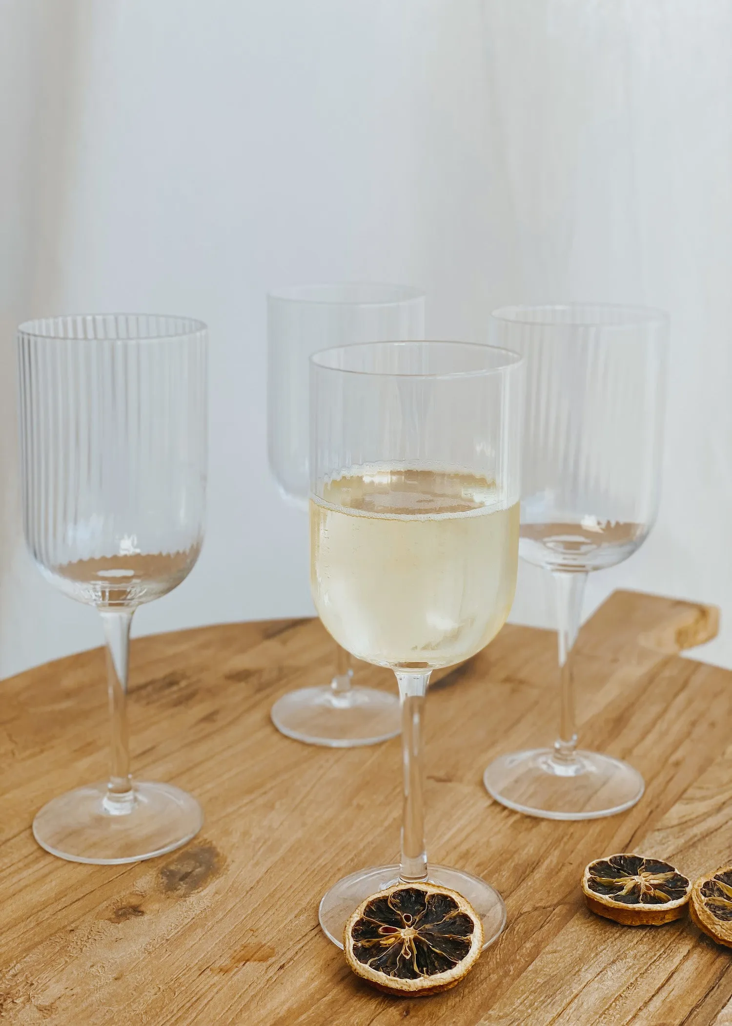 Hughes Ribbed Wine Glass - Set of 4