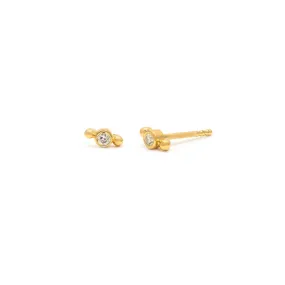 Isla Studs | Gold & CZ