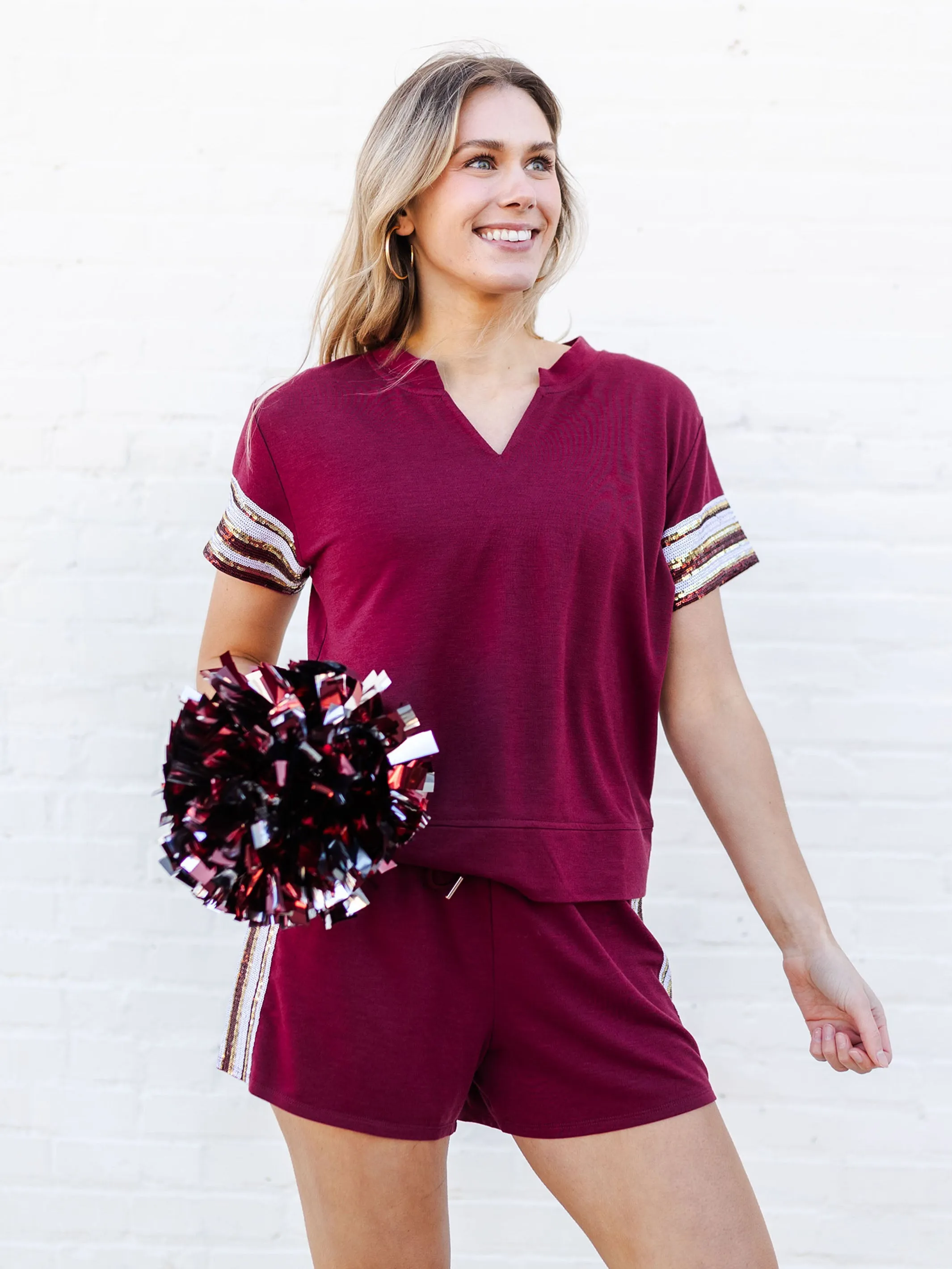 Lauren Shorts | Garnet   Gold