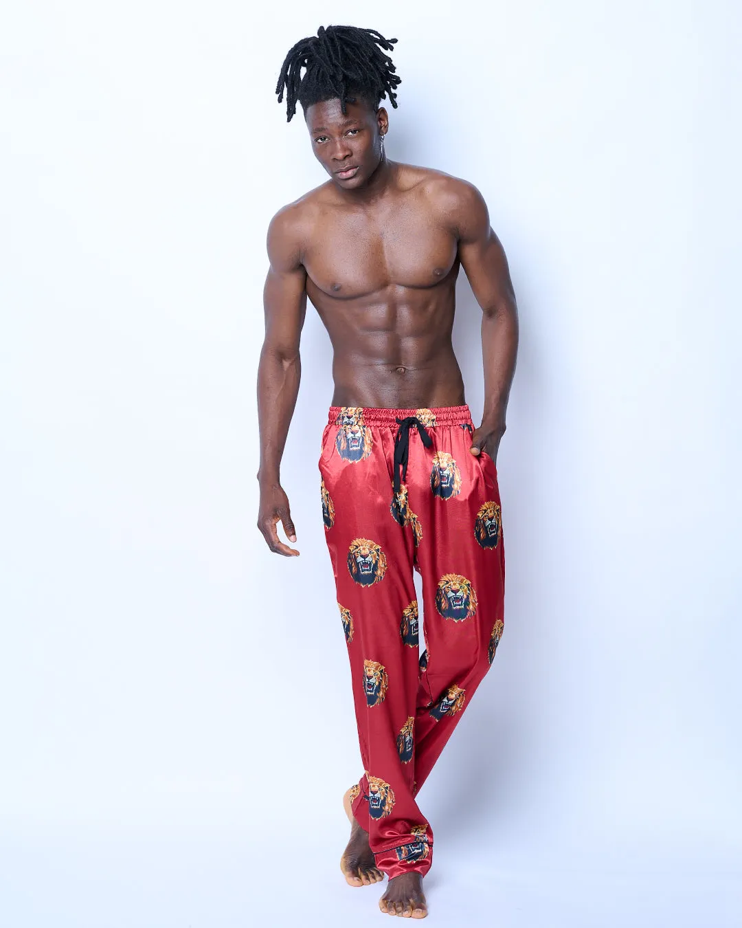 Lion Head (Isi Agu) Sleep Pant Royal Red