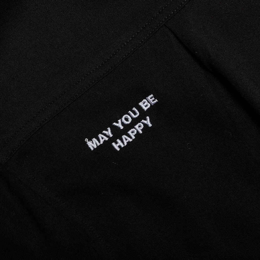 May You Be Safe Button Up - Black