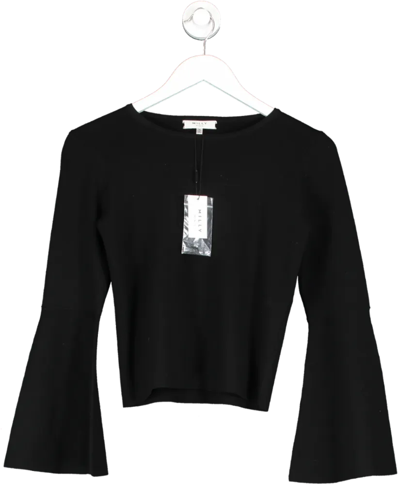 Milly Black Bell Sleeve Top 14 Years