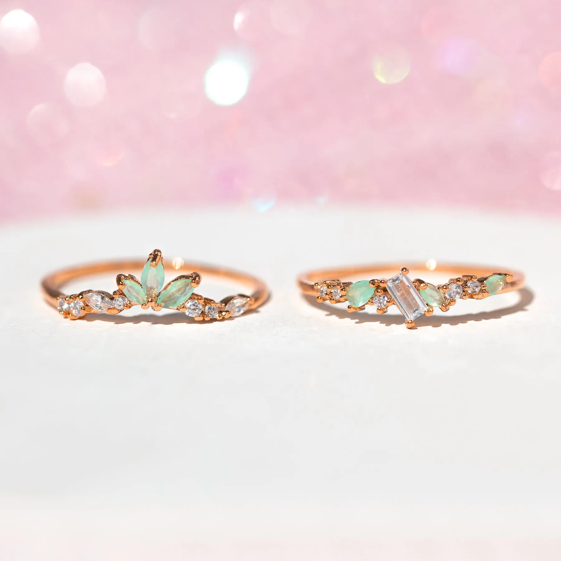 Mint To Be Ring Set