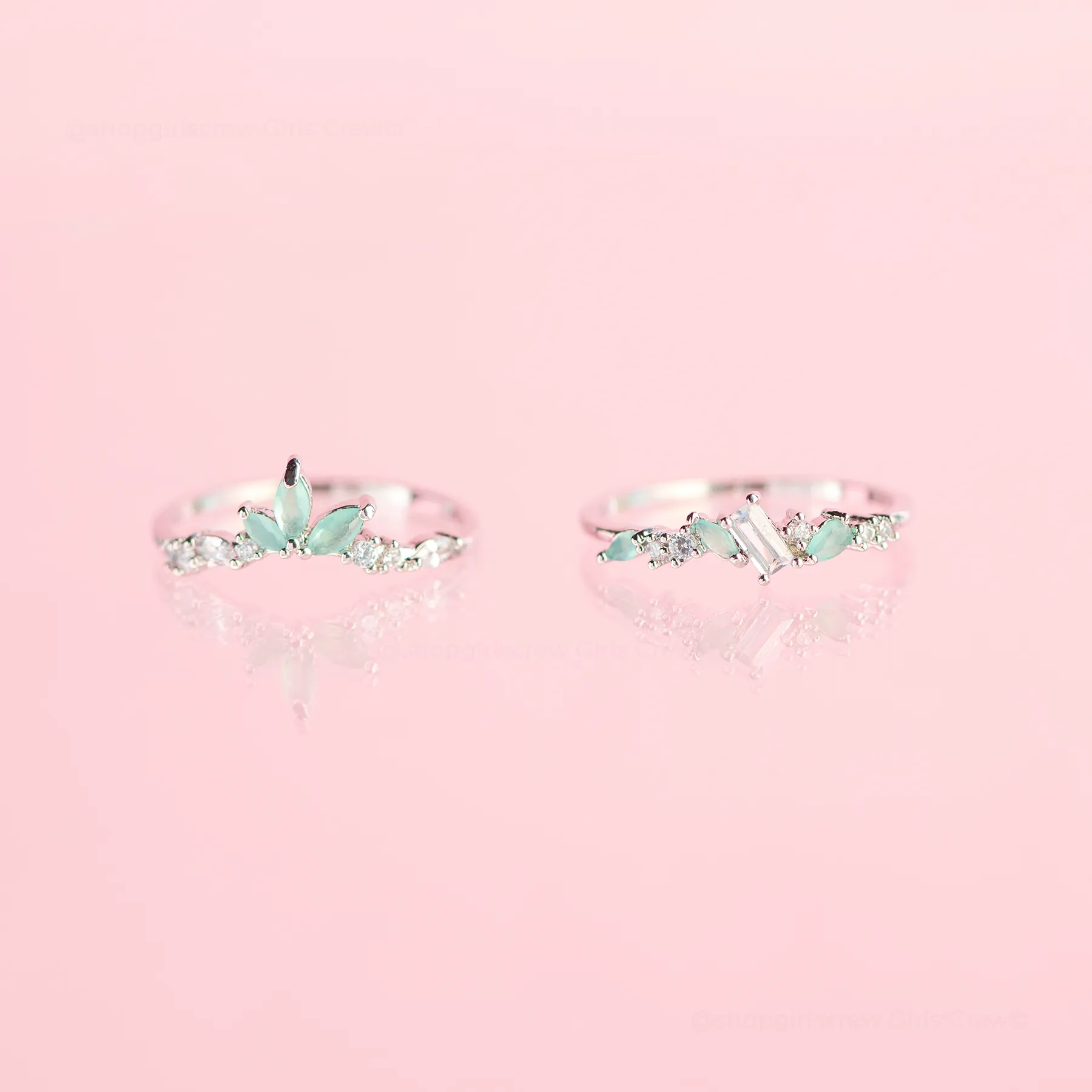 Mint To Be Ring Set