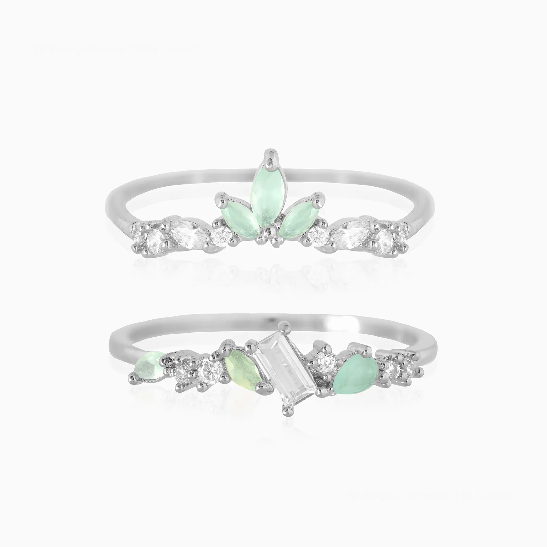 Mint To Be Ring Set