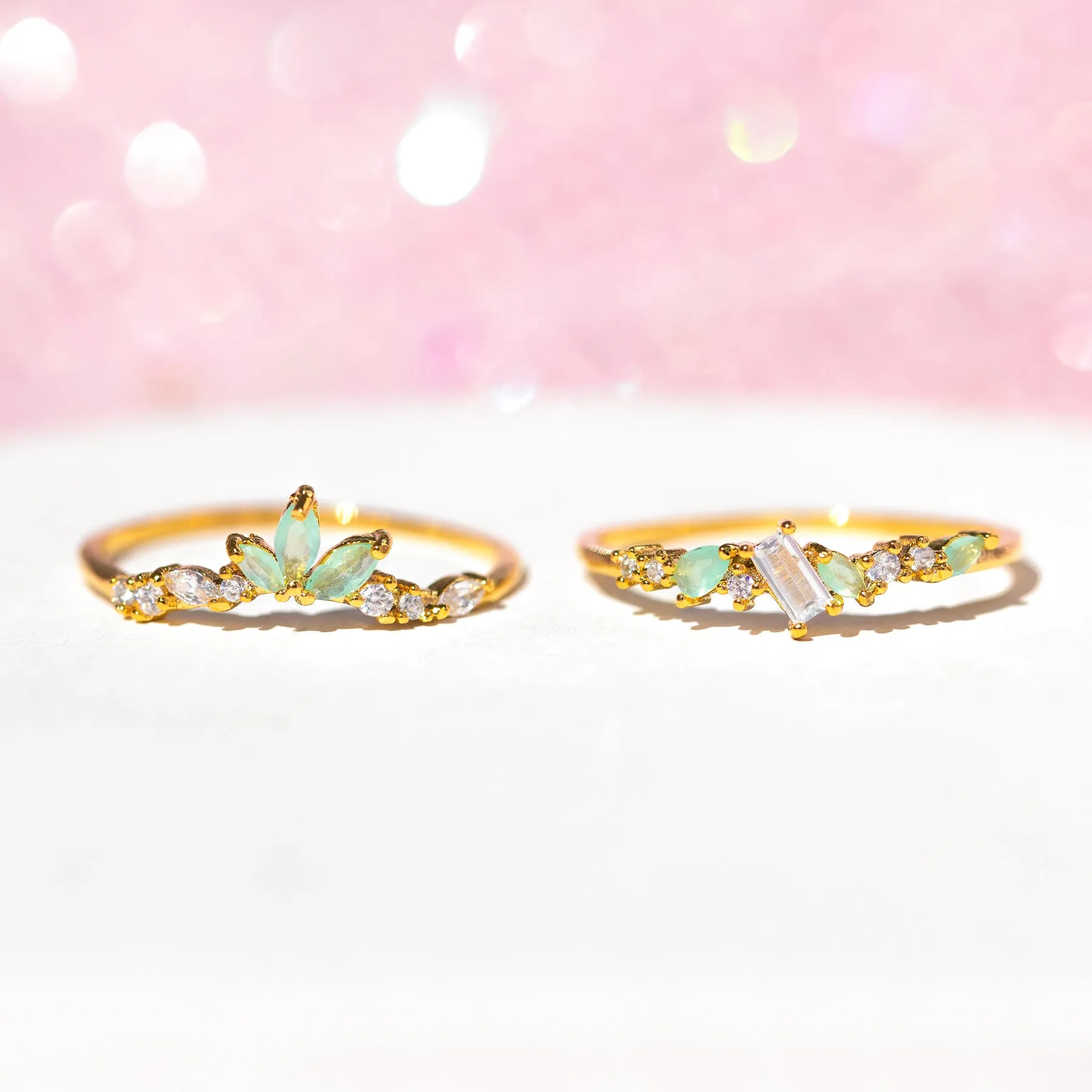 Mint To Be Ring Set