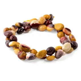 Mookaite 7x9-8x10mm Pebble - 15-16 Inch