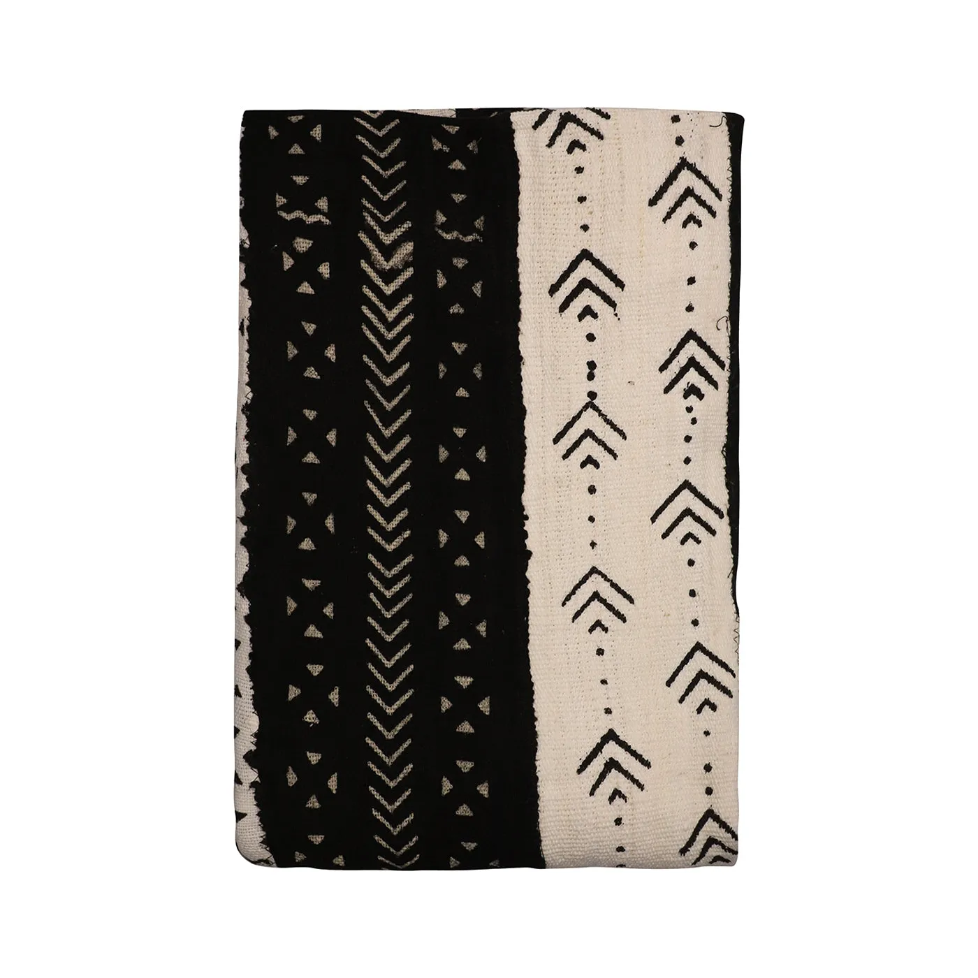 Mud Cloth Textile | Stripes Black & White