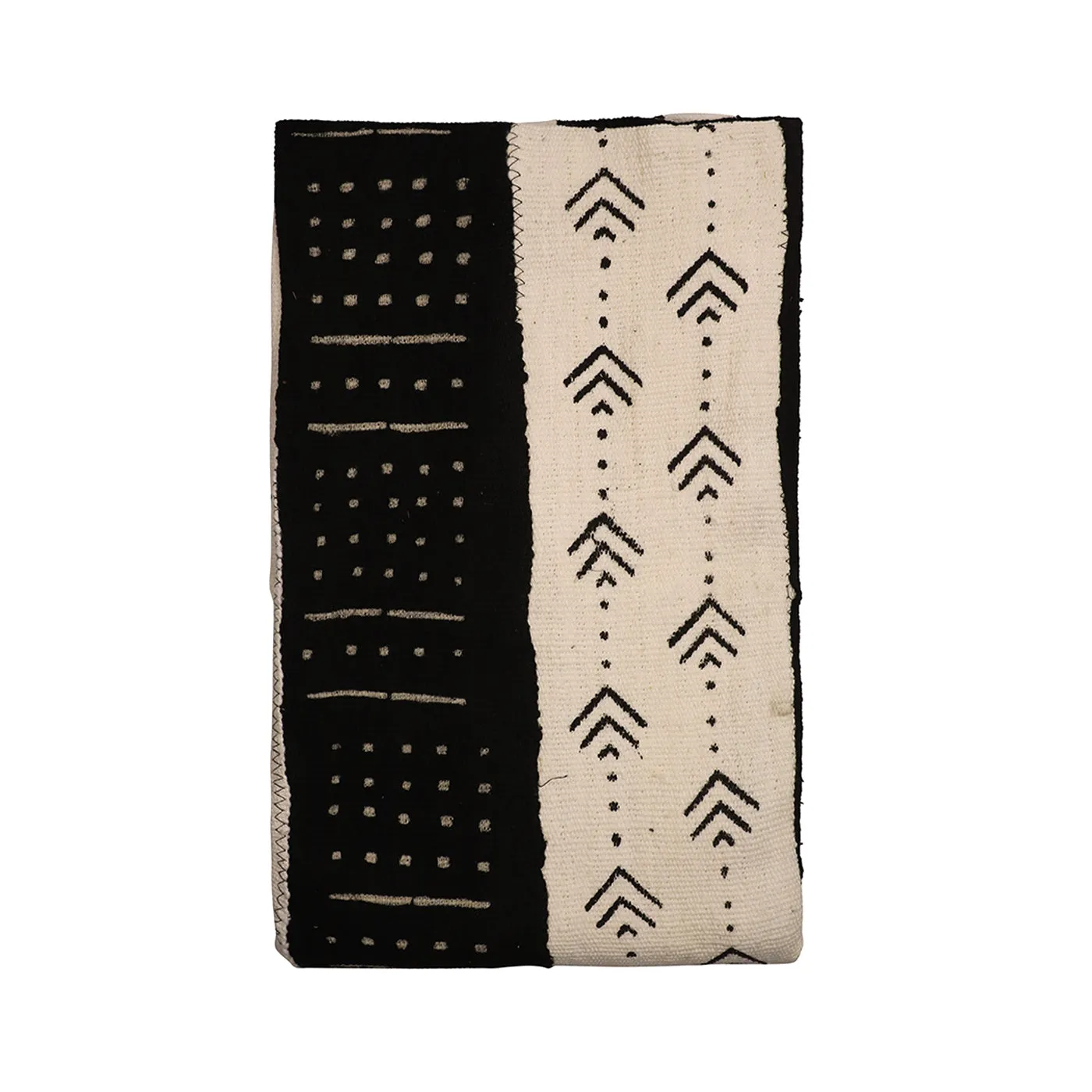 Mud Cloth Textile | Stripes Black & White