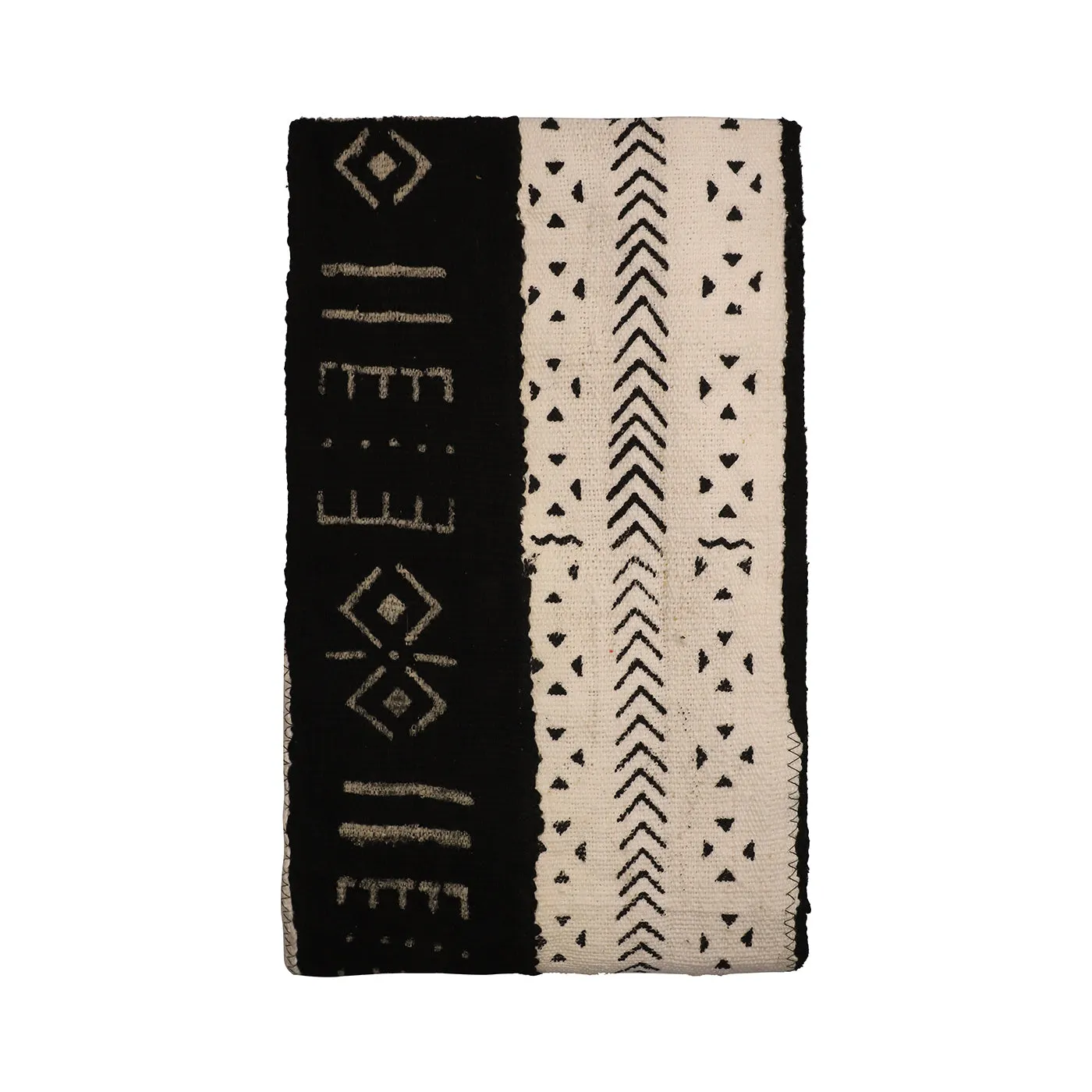 Mud Cloth Textile | Stripes Black & White