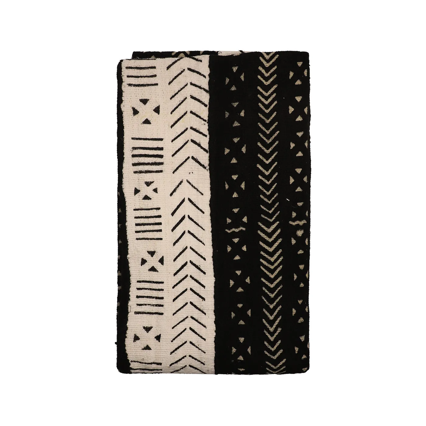 Mud Cloth Textile | Stripes Black & White