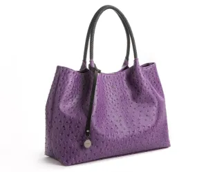 Naomi Purple Vegan Leather Tote Bag