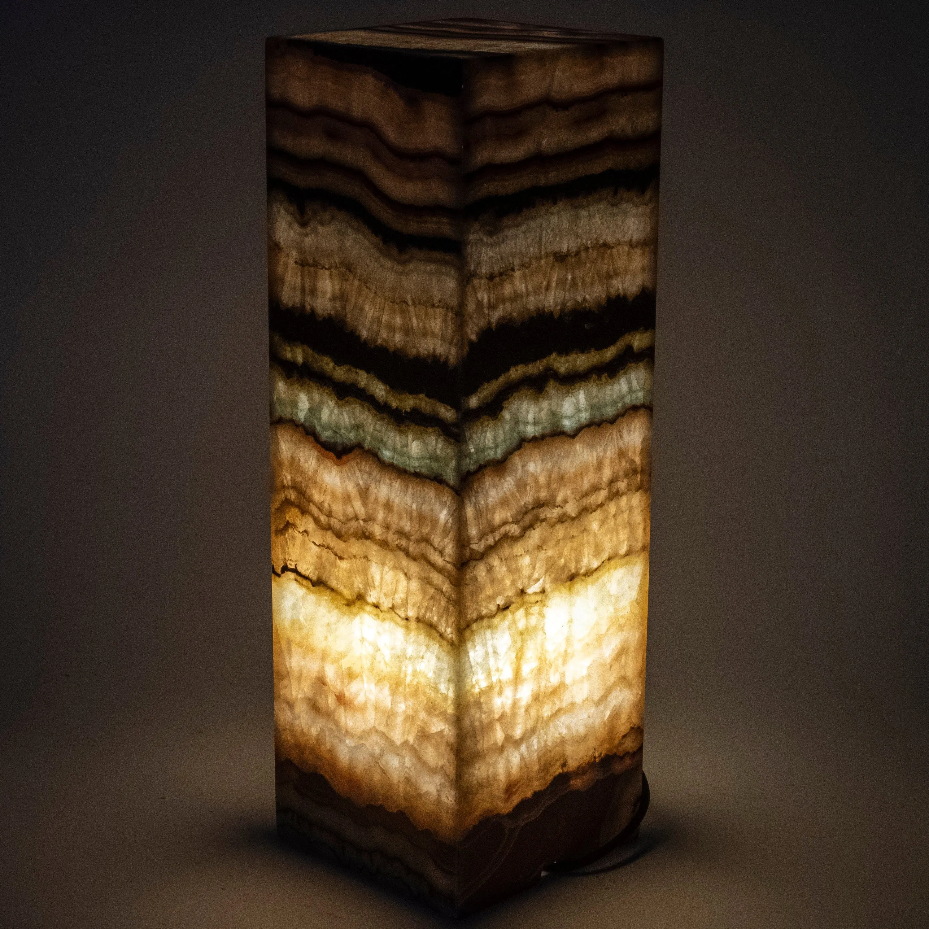 Natural Onyx Lamp Light Tower - 24