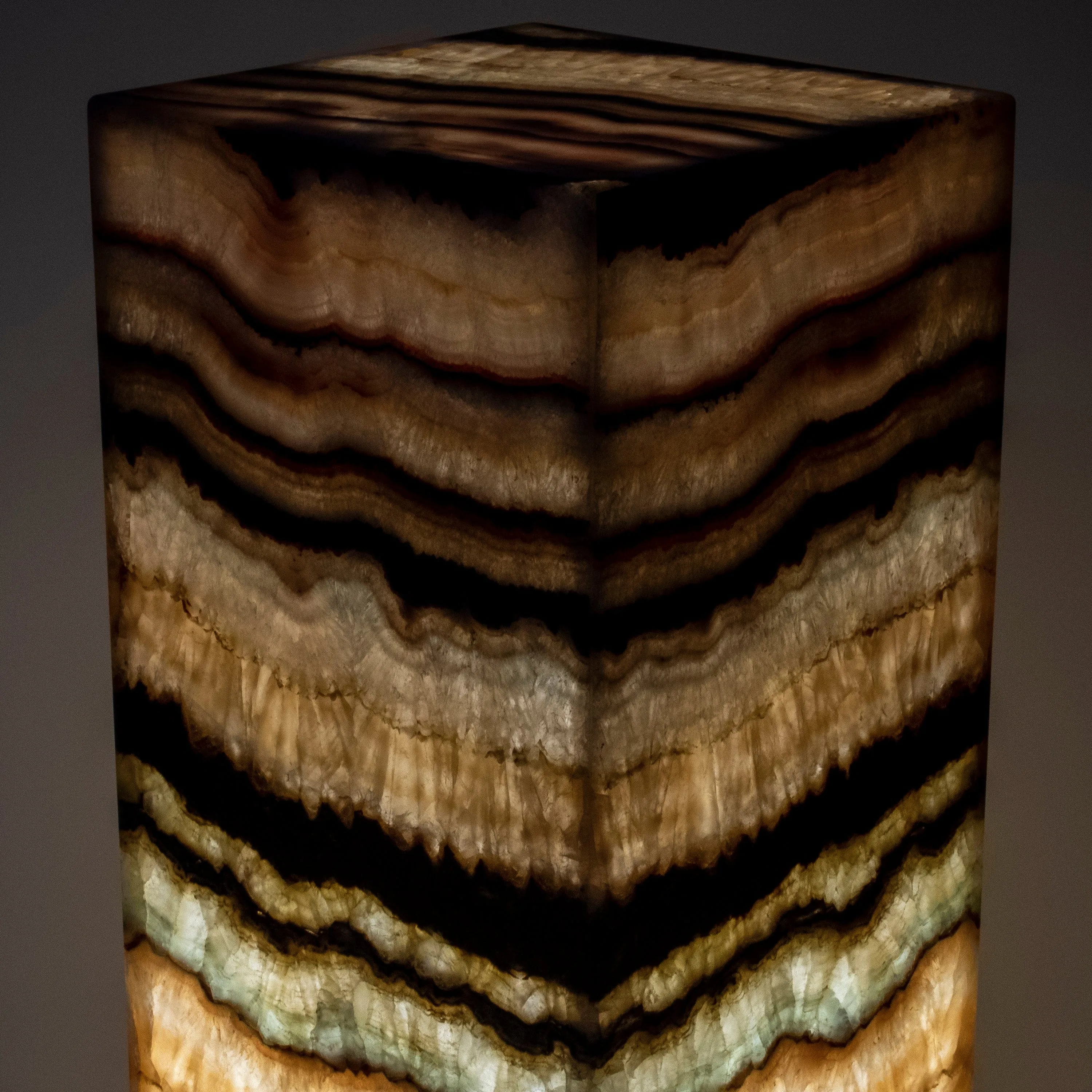 Natural Onyx Lamp Light Tower - 24