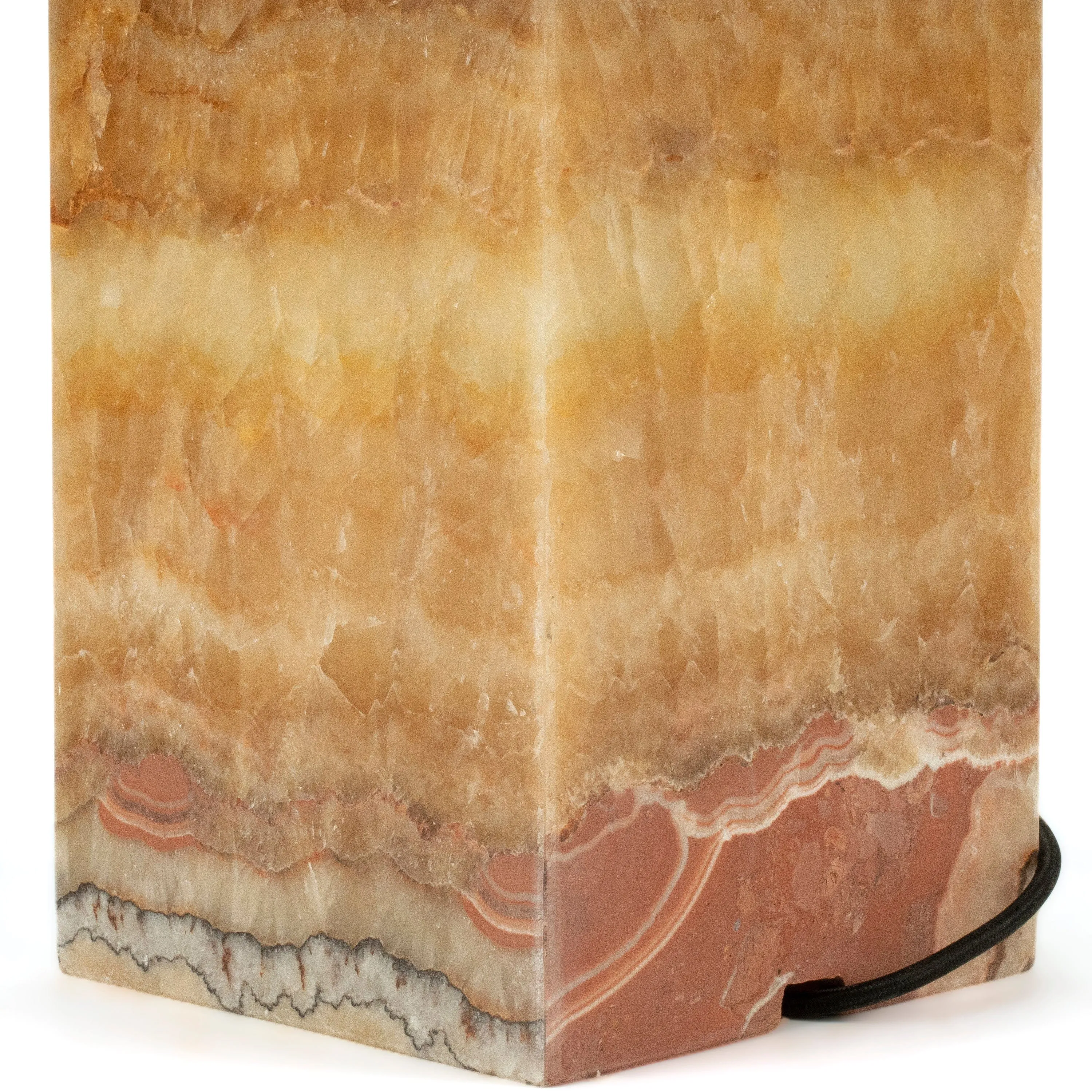 Natural Onyx Lamp Light Tower - 24