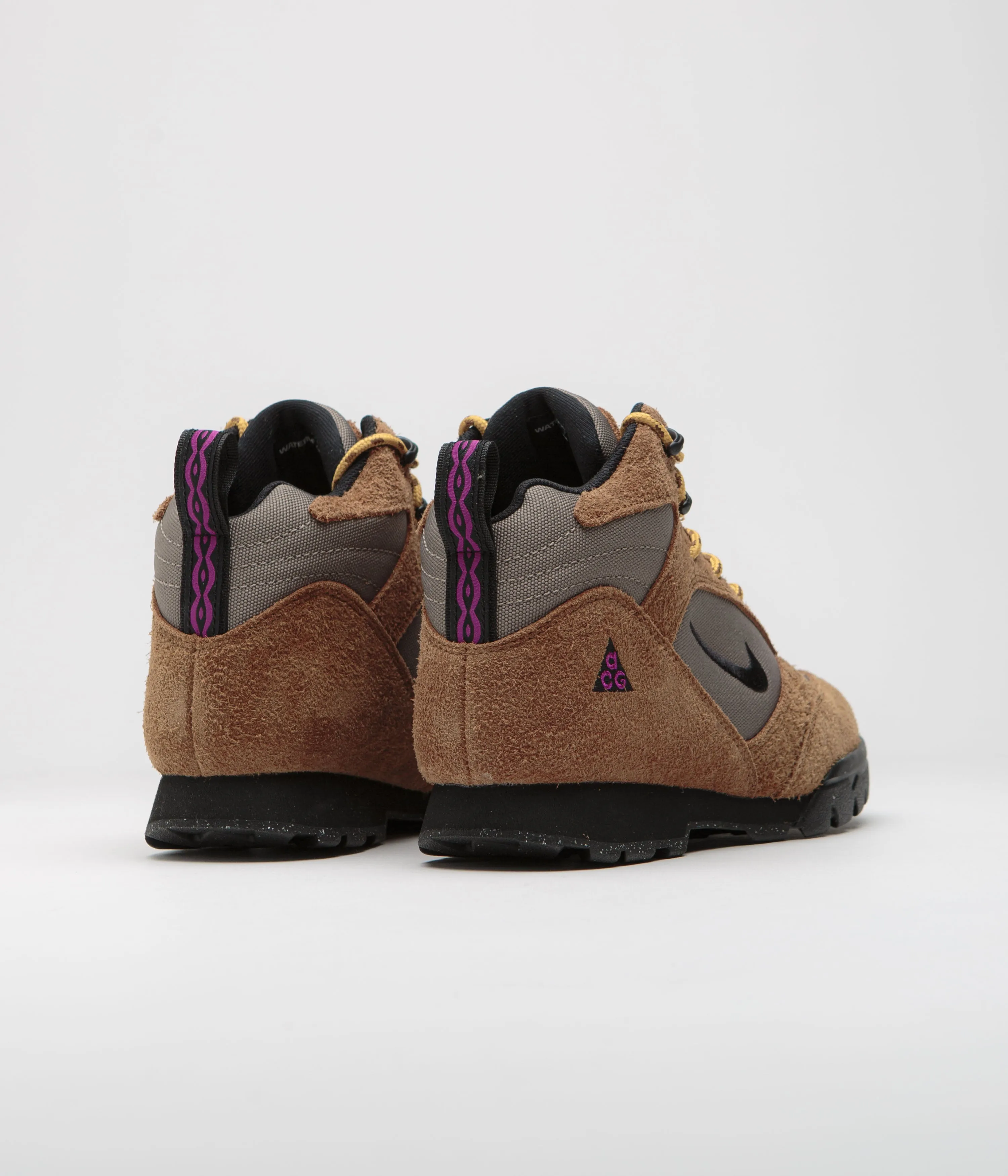 Nike ACG Torre Mid Waterproof Shoes - Pecan / Black - Olive Grey - Red Plum