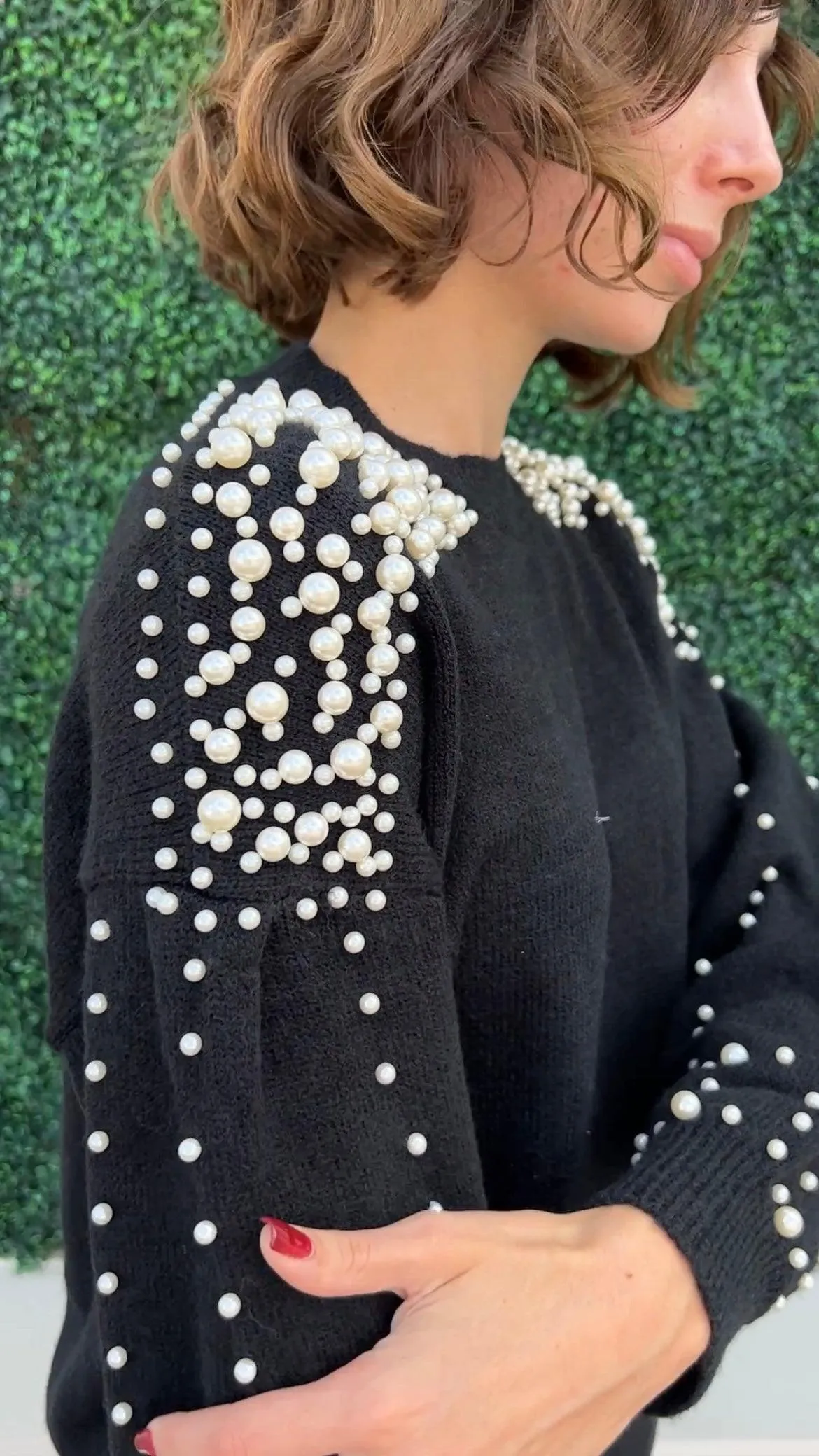 Pearl Embellished Sweater