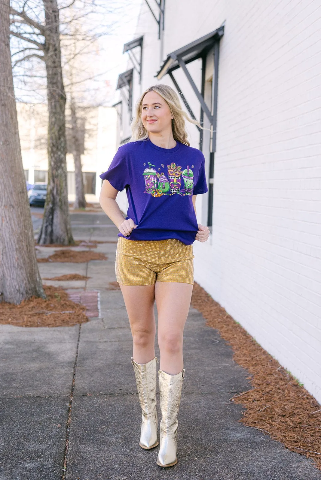 Purple Mardi Gras Festival Tee