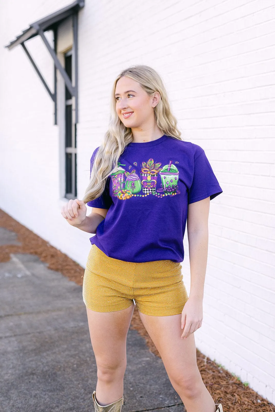 Purple Mardi Gras Festival Tee