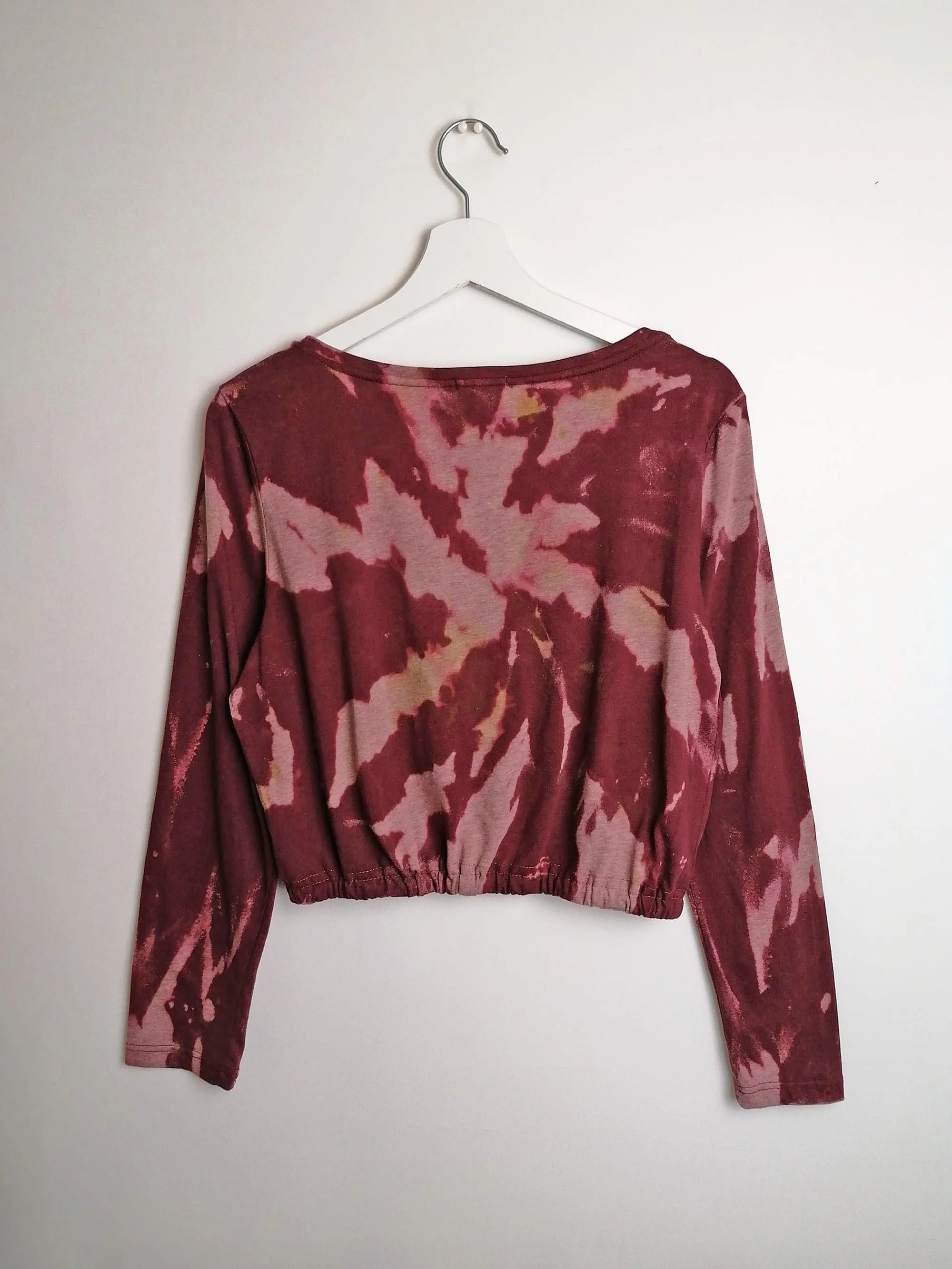 Reworked ESPRIT Bleached Crop Top - size M-L