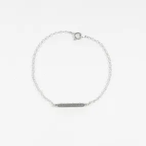 Small Letter Pressed Bar Bracelet