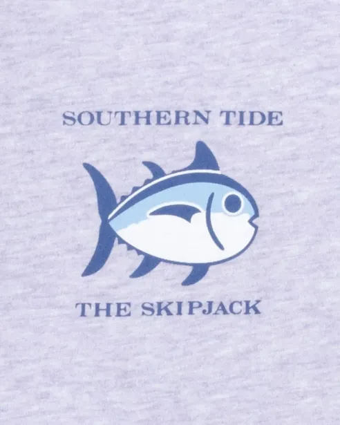 Southern Tide Heather Original Skipjack T-Shirt - Heather Wisteria Purple