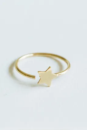 Star Cartilage Helix Hoop Ring Piercing Earring-14K Solid Gold Jewelry