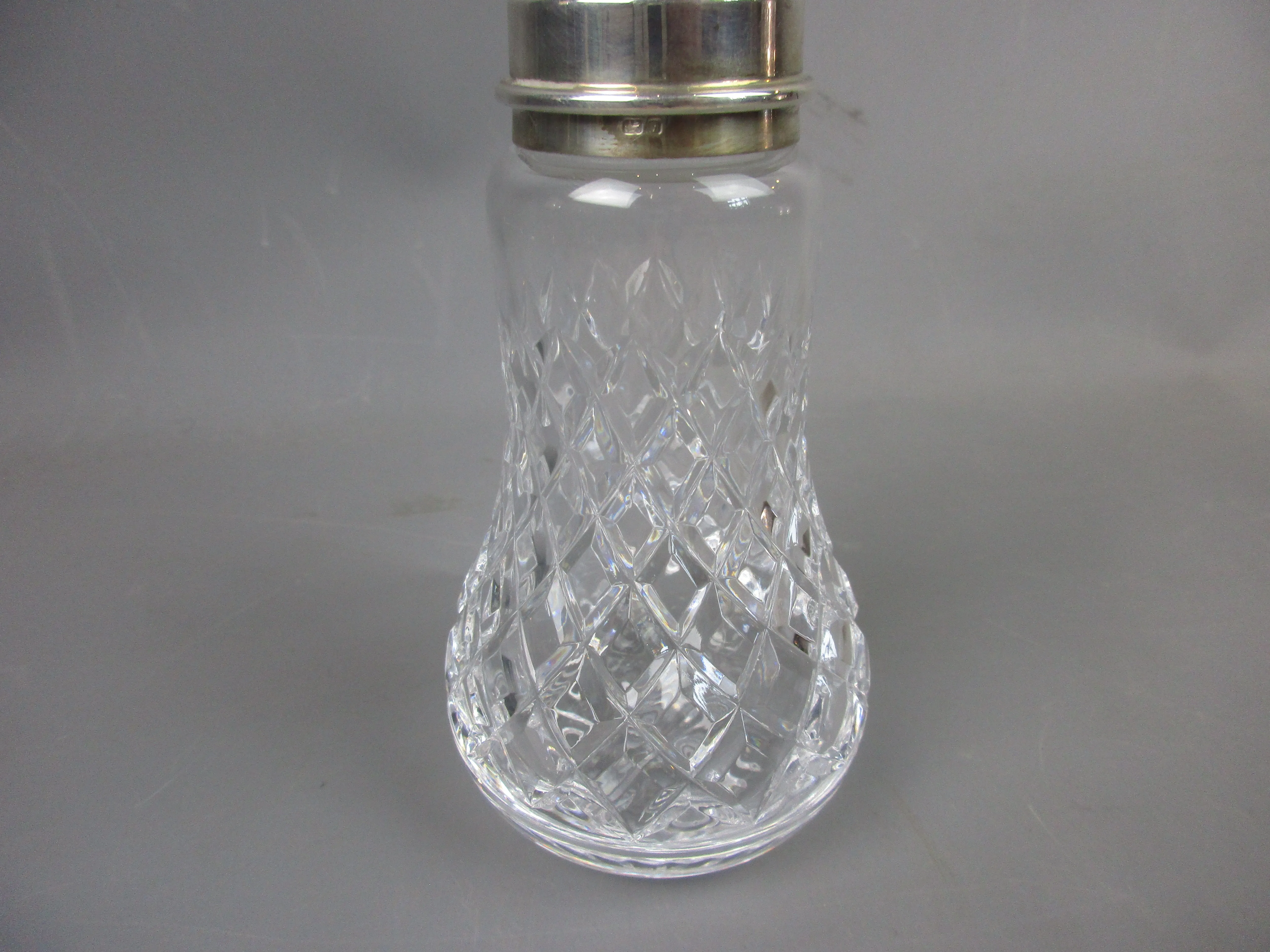 Sterling Silver & Cut Glass Sugar Sifter Vintage 1980 Birmingham