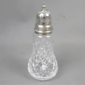 Sterling Silver & Cut Glass Sugar Sifter Vintage 1980 Birmingham